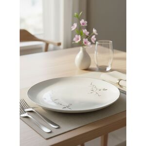 Cherry Blossom Fine China Luncheon Plates 1067 Japan Vintage 1960s-70s Set